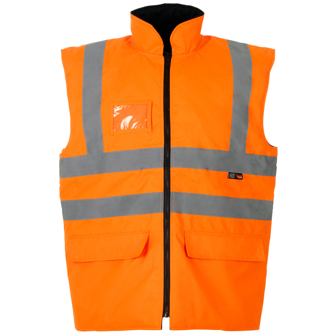 Supertouch - Hi Vis Interactive Bodywarmer - H23 - Orange Navy - Customisable