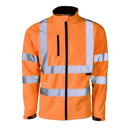 Supertouch - Hi Vis Softshell Jacket - 36SY - Orange - Customisable Jacket