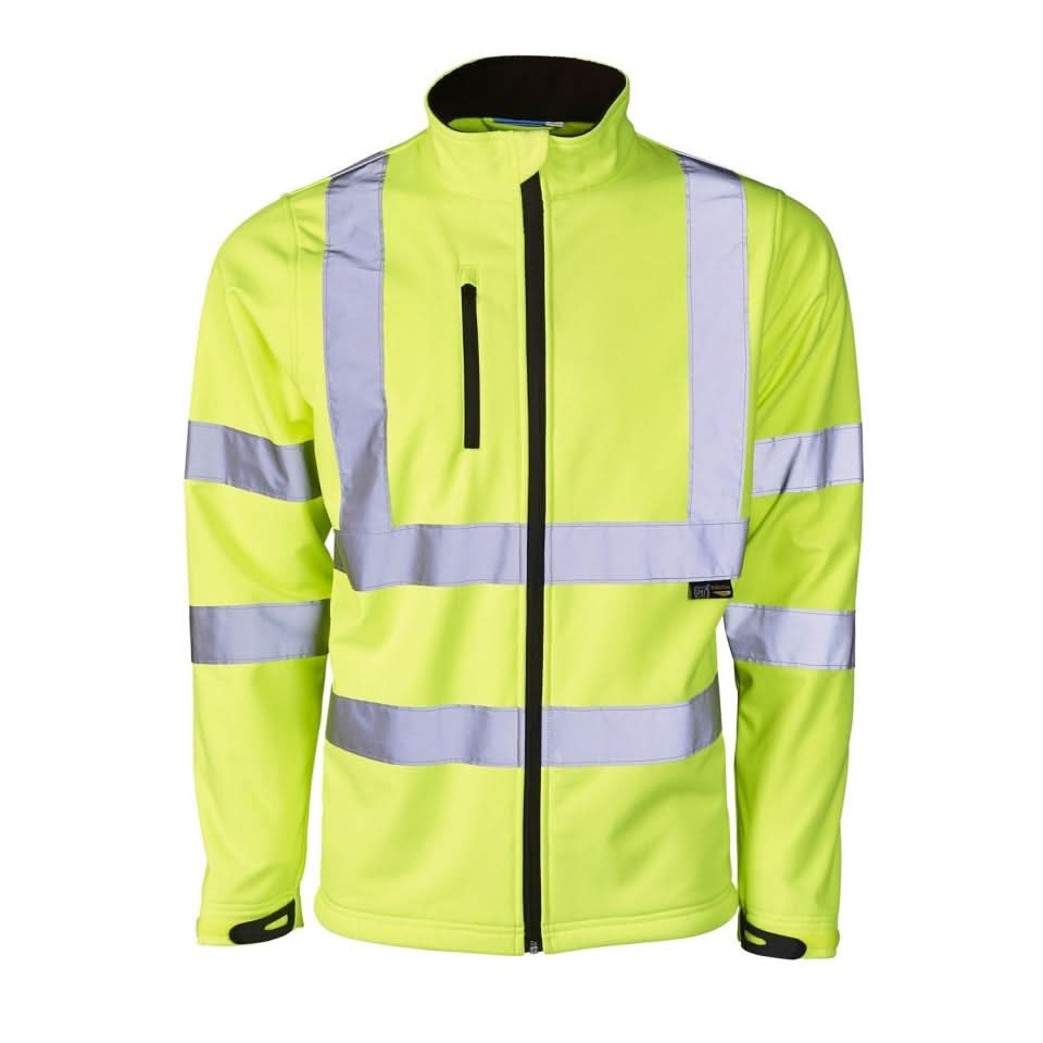 Supertouch - Hi Vis Softshell Jacket - 36SY - Yellow - Customisable Jacket