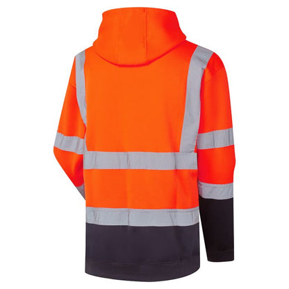 Hi Vis 2 Tone Hooded Sweatshirt - H112Y - - Customisable Top