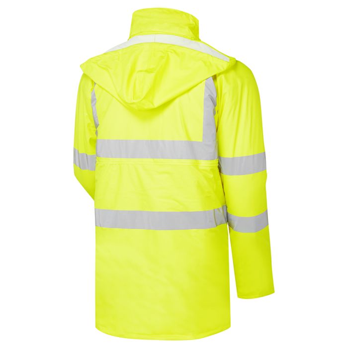 Stormflex® Hi Vis Yellow PU Padded Parka - H16 - - Customisable Parka Jackets