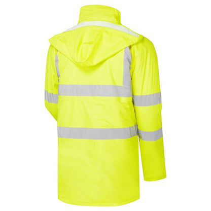 Stormflex® Hi Vis Yellow PU Padded Parka - H16 - - Customisable Parka Jackets