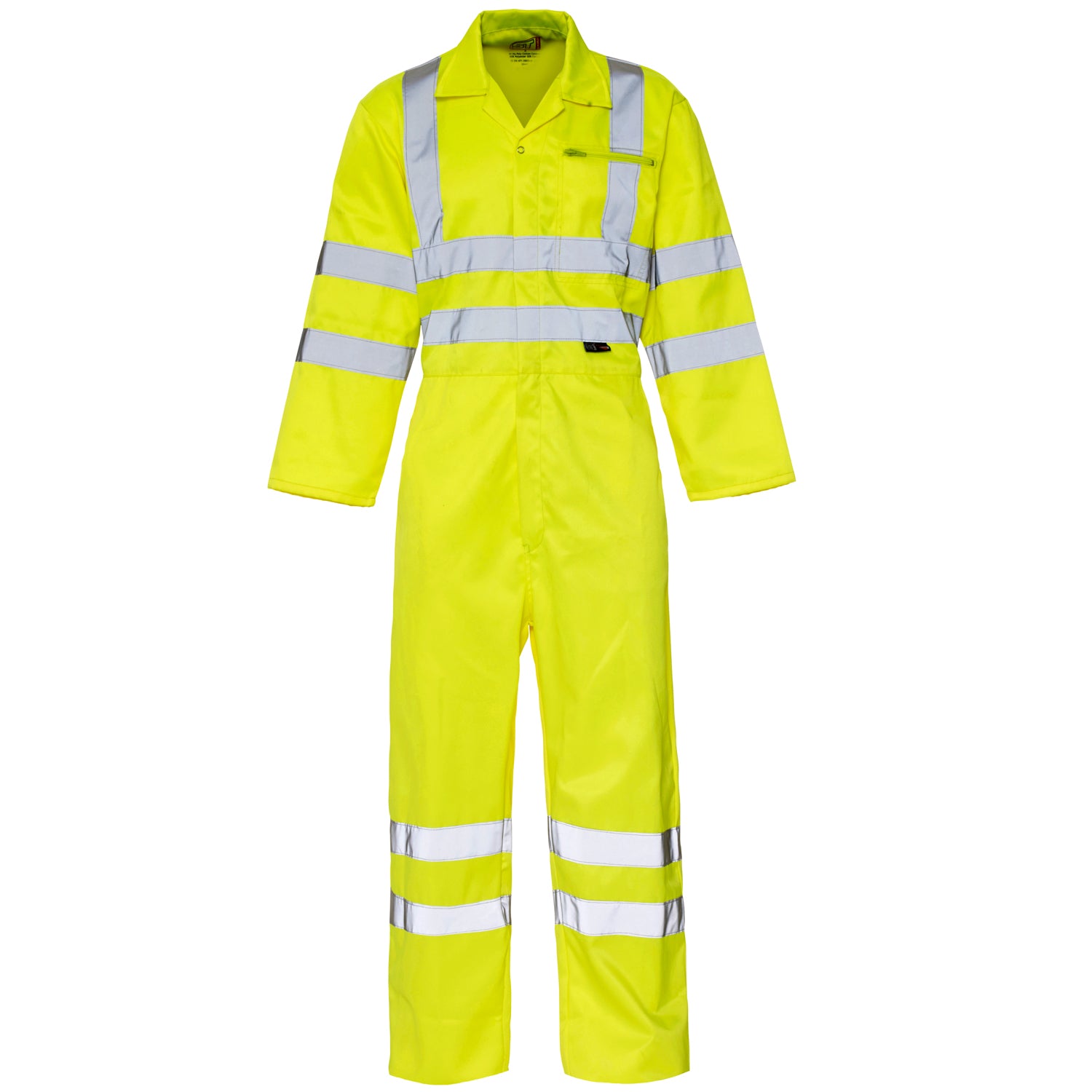 Supertouch - Hi Vis Coverall - H49 - Yellow - Customisable Coverall