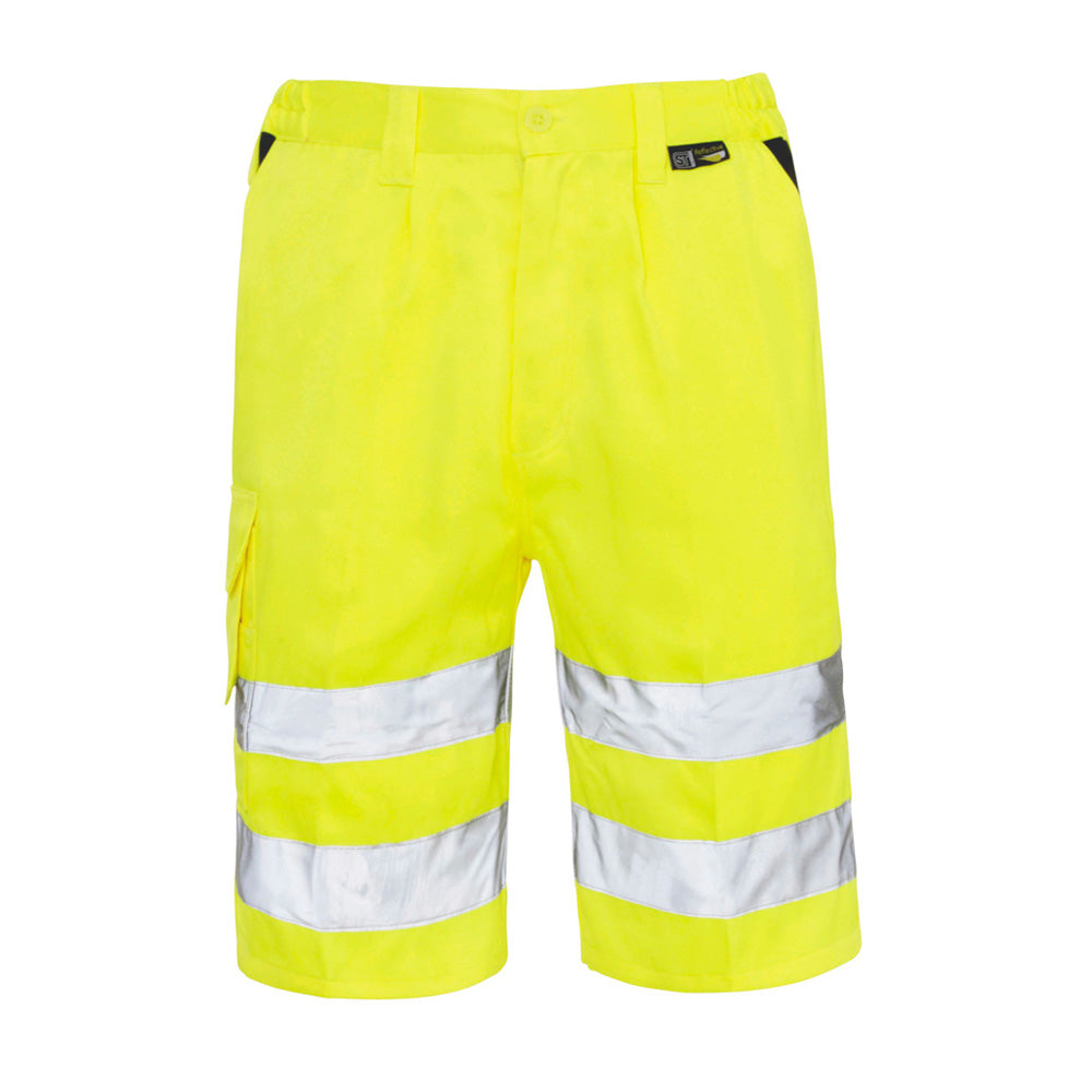 Hi Vis Shorts - H53 - Yellow - Customisable Shorts