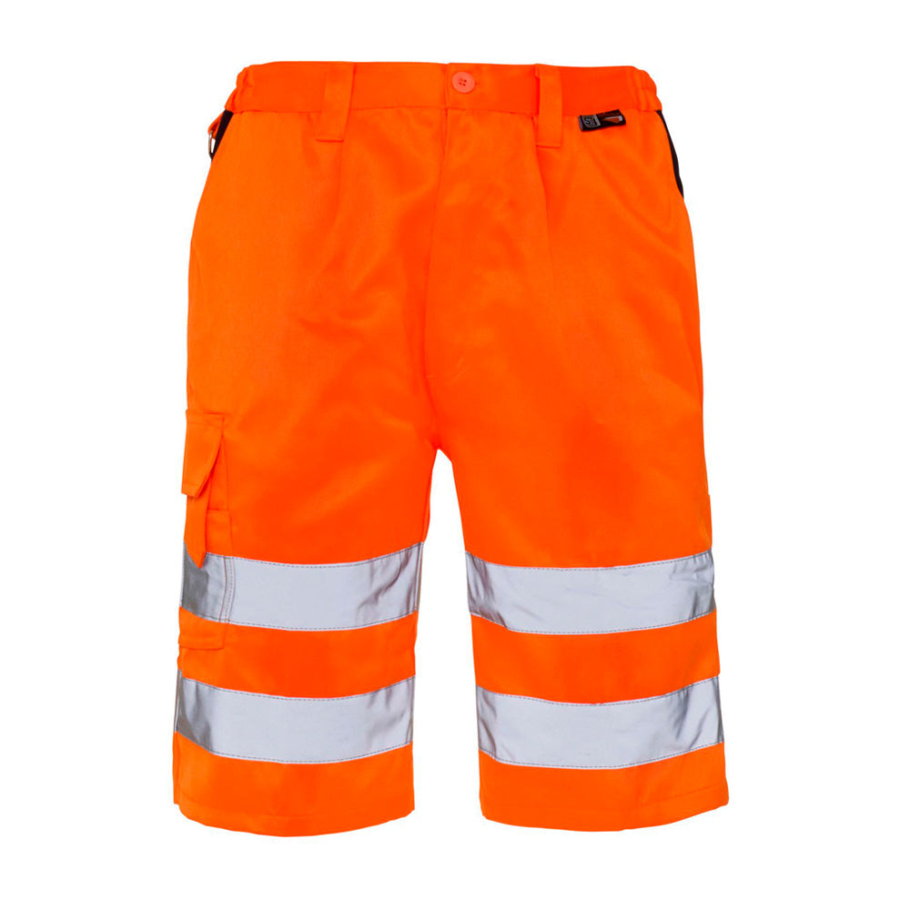 Hi Vis Shorts - H54 - Orange - Customisable