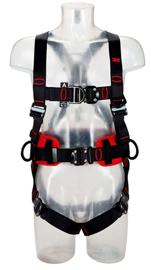 3m M Protecta Comfort Belt Fall Arrest Harness Extra Large - Black XL - Customisable Harnesses