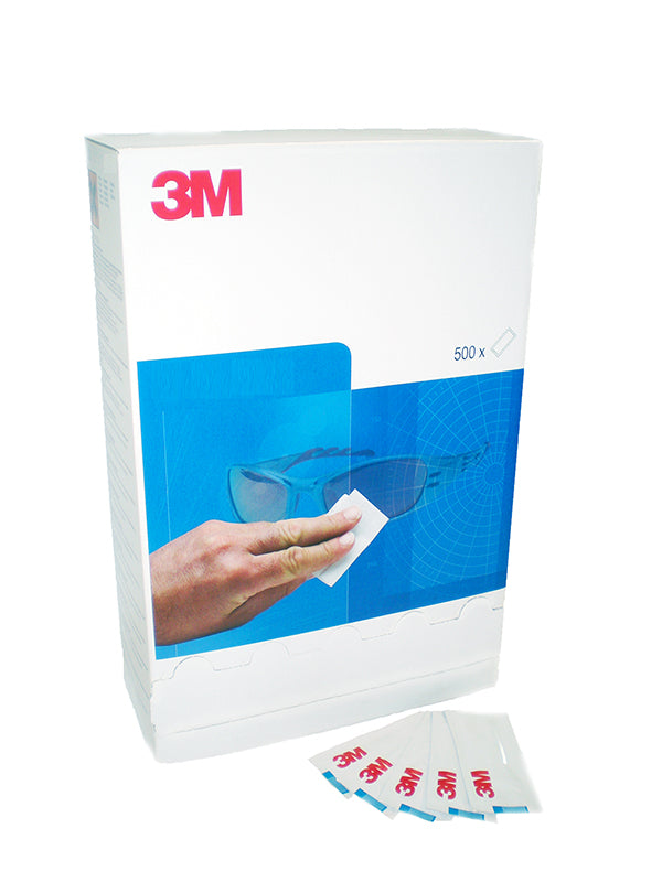 3m M Disposable Lens Cleaning Wipes - White 204X88X296MM - Customisable Eyewear Cleaning
