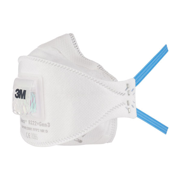 3m M +Gen Aura Ffpv Mask - White 492X290X438MM - Customisable Respiratory Protection
