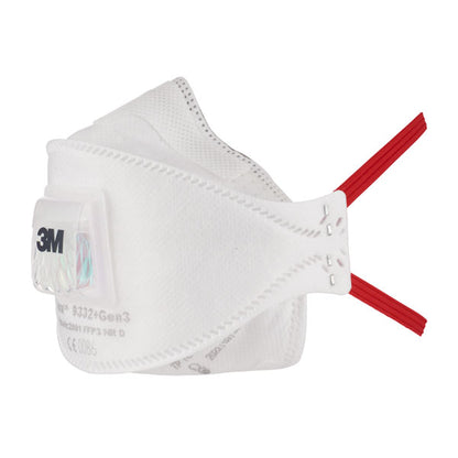 3 M M +Gen Aura Ffpv Mask - White 496X288X438MM - Customisable Respiratory Protection