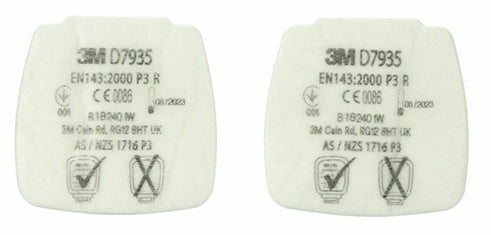 3m M D Secure Click P R Particulate Filter - White 482X250X215MM - Customisable Respiratory Protection