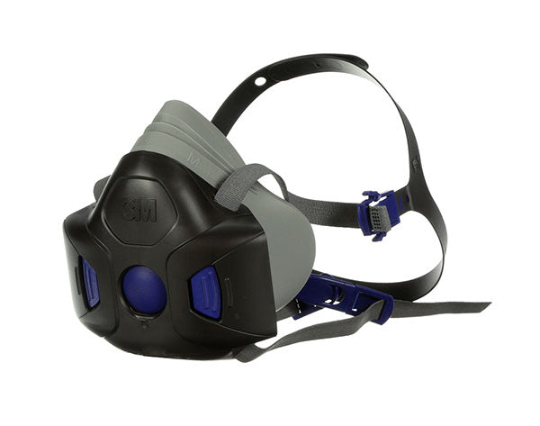 3m M Hf Secure Click Half Mask Medium - Black MEDIUM - Customisable Respiratory Protection