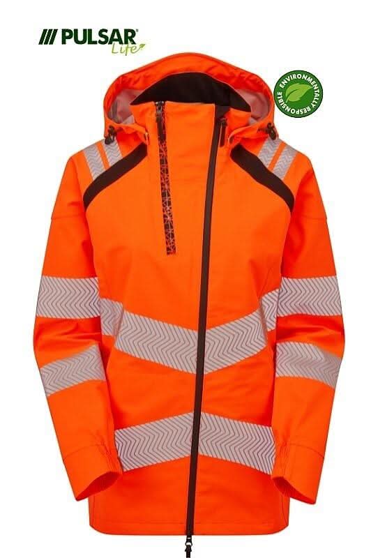 Pulsar LIFE GRS Ladies Shell Jacket LFE960 - Orange - Customisable Jackets