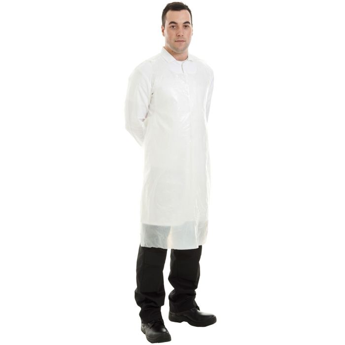 PE Aprons - 20 Micron - D47 - white - Customisable Aprons