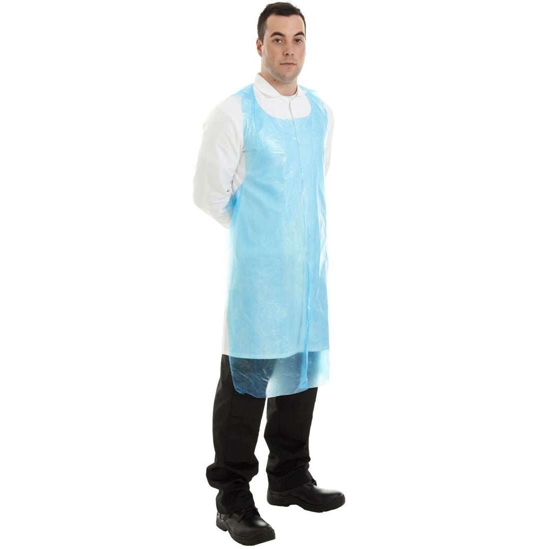 PE Aprons - 20 Micron - D47 - blue - Customisable Aprons