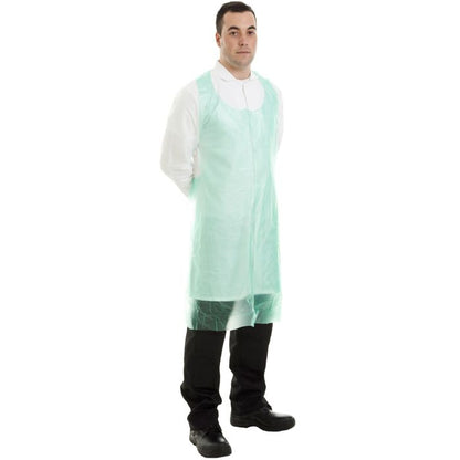 PE Aprons - 20 Micron - D47 - green - Customisable Aprons