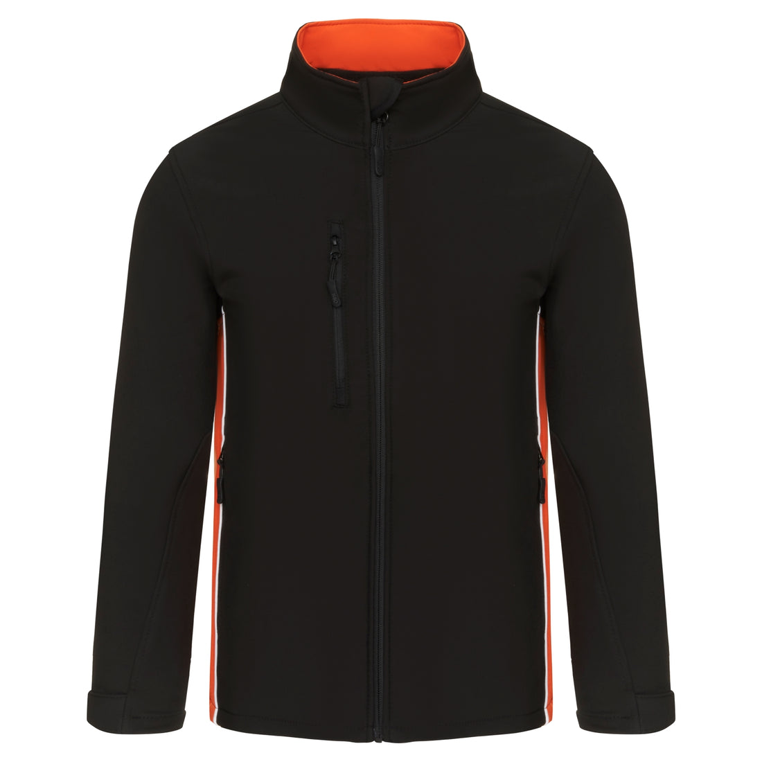 Orn Silverswift Softshell - Black - Orange - 4280 - Black - Orange - Customisable Softshells, Fleeces &amp; Jackets