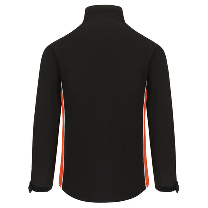 Orn Silverswift Softshell - Black - Orange - 4280 - - Customisable Softshells, Fleeces &amp; Jackets
