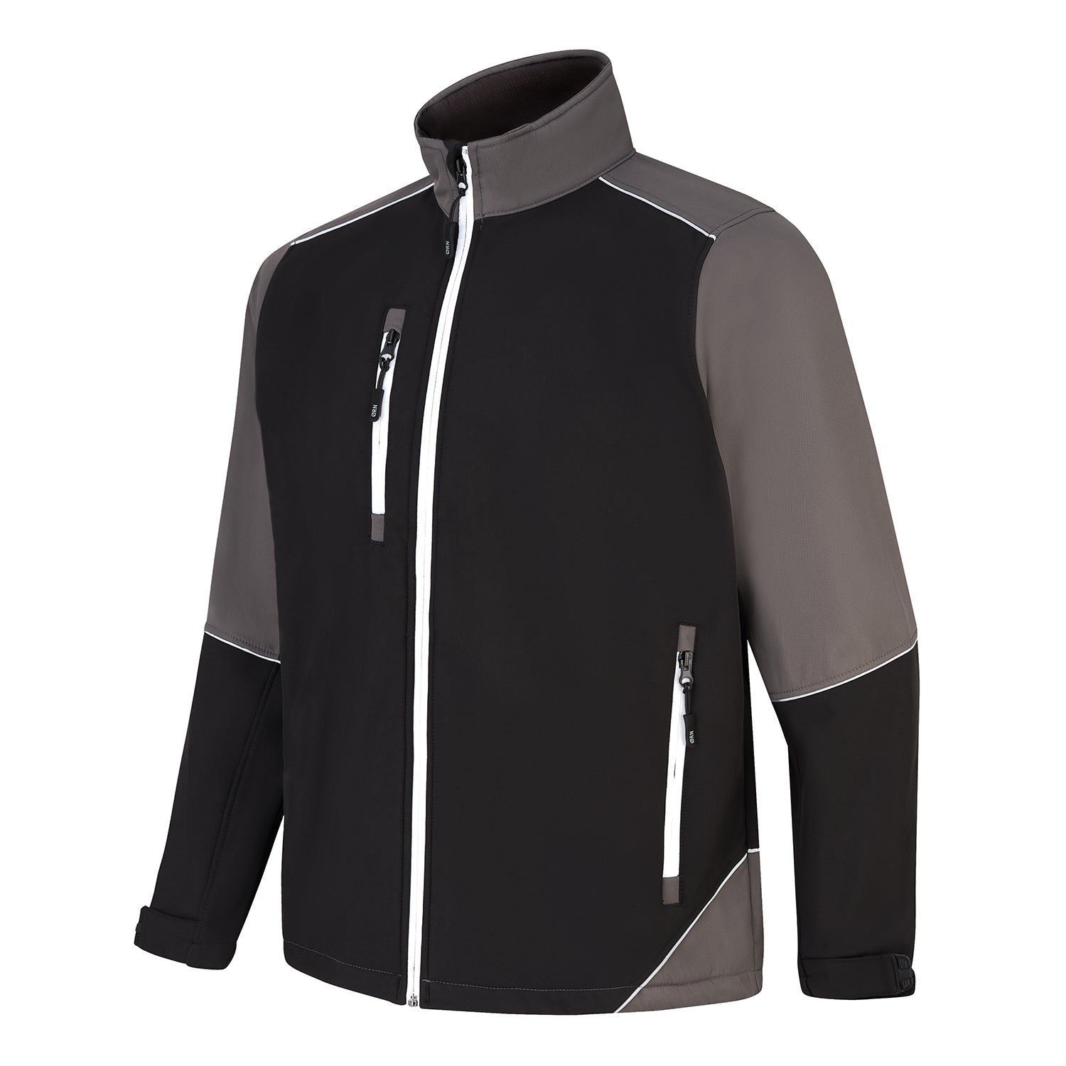 Orn Fireback Softshell - Black - Graphite - 4283 - - Customisable Softshells, Fleeces &amp; Jackets