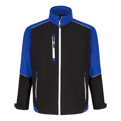 Orn Fireback Softshell - Black - Royal - 4283 - Black - Royal - Customisable Softshells, Fleeces &amp; Jackets