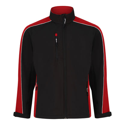 Orn Avocet Softshell - Black - Red - 4288 - Black - Red - Customisable Softshells, Fleeces &amp; Jackets