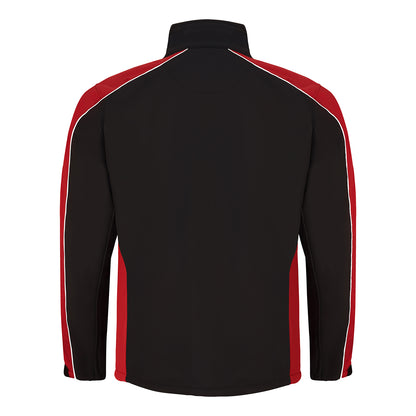 Orn Avocet Softshell - Black - Red - 4288 - - Customisable Softshells, Fleeces &amp; Jackets