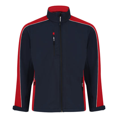 Orn Avocet Softshell - Navy - Red - 4288 - Navy - Red - Customisable Softshells, Fleeces &amp; Jackets