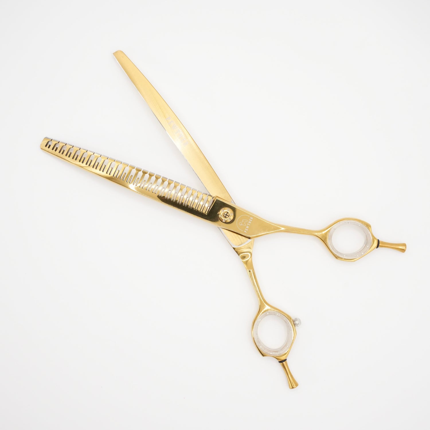 Gold Artisan Curved Chunkers - Gold Dog Grooming Scissors - Gold - Customisable Shears