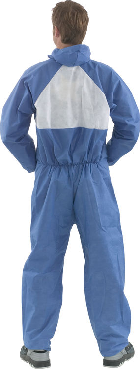 3m M Flame Spread Retardant Sr Disposable Coverall - Blue White - Customisable Coveralls
