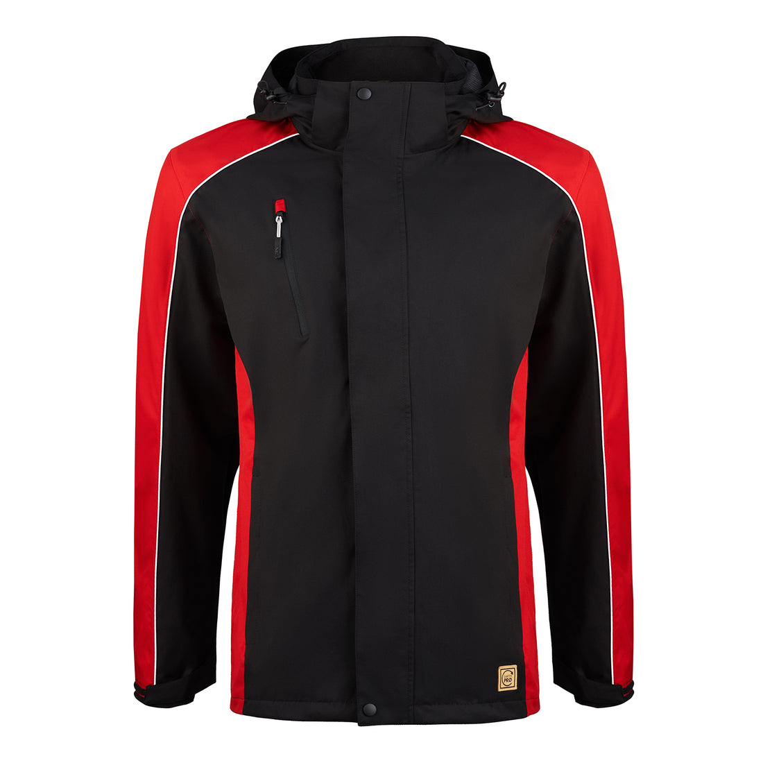 Orn Avocet EarthPro® GRS Jacket - Black - Red - 4688R - Black - Red - Customisable Softshells, Fleeces &amp; Jackets