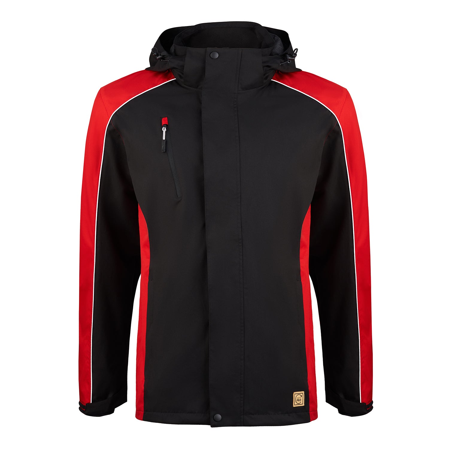 Orn Avocet EarthPro® GRS Jacket - Black - Red - 4688R - Black - Red - Customisable Softshells, Fleeces &amp; Jackets