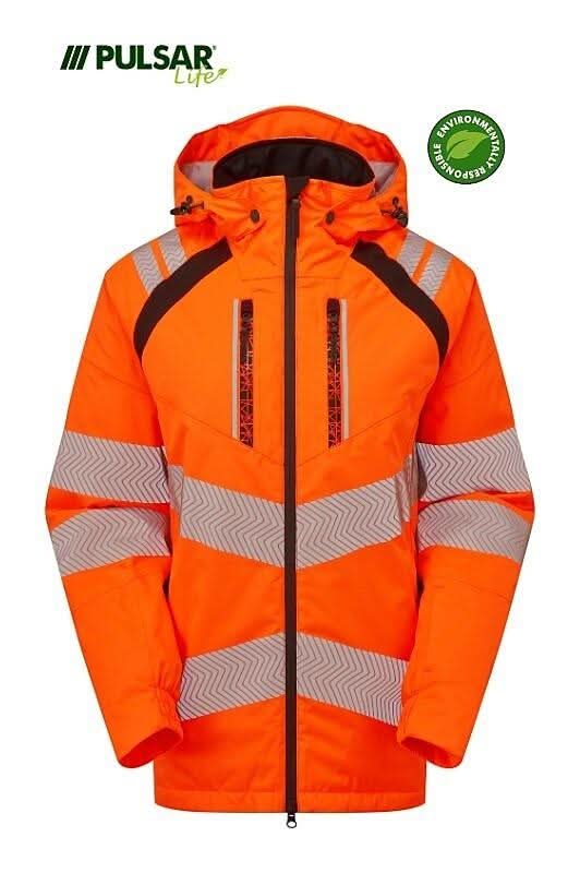 Pulsar LIFE GRS Ladies Insulated Parka Orange LFE969 - Orange - Customisable Hi-Vis Insulated Jacket