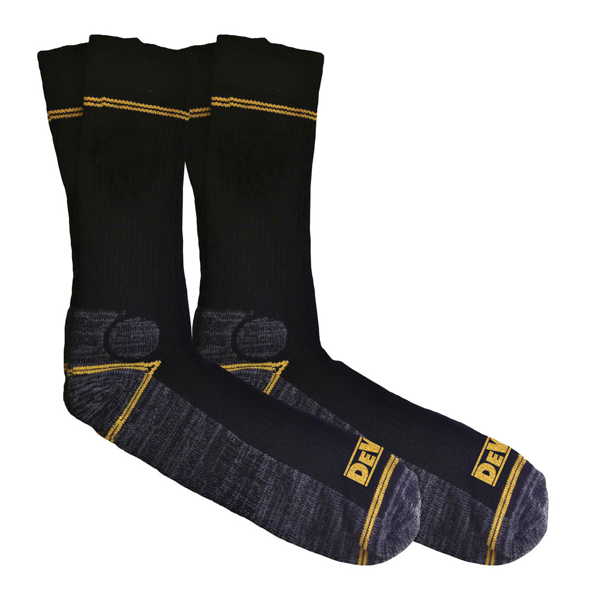 DeWalt - Hydro Sock Twin Pair Pack of work socks - - Customisable Workwear