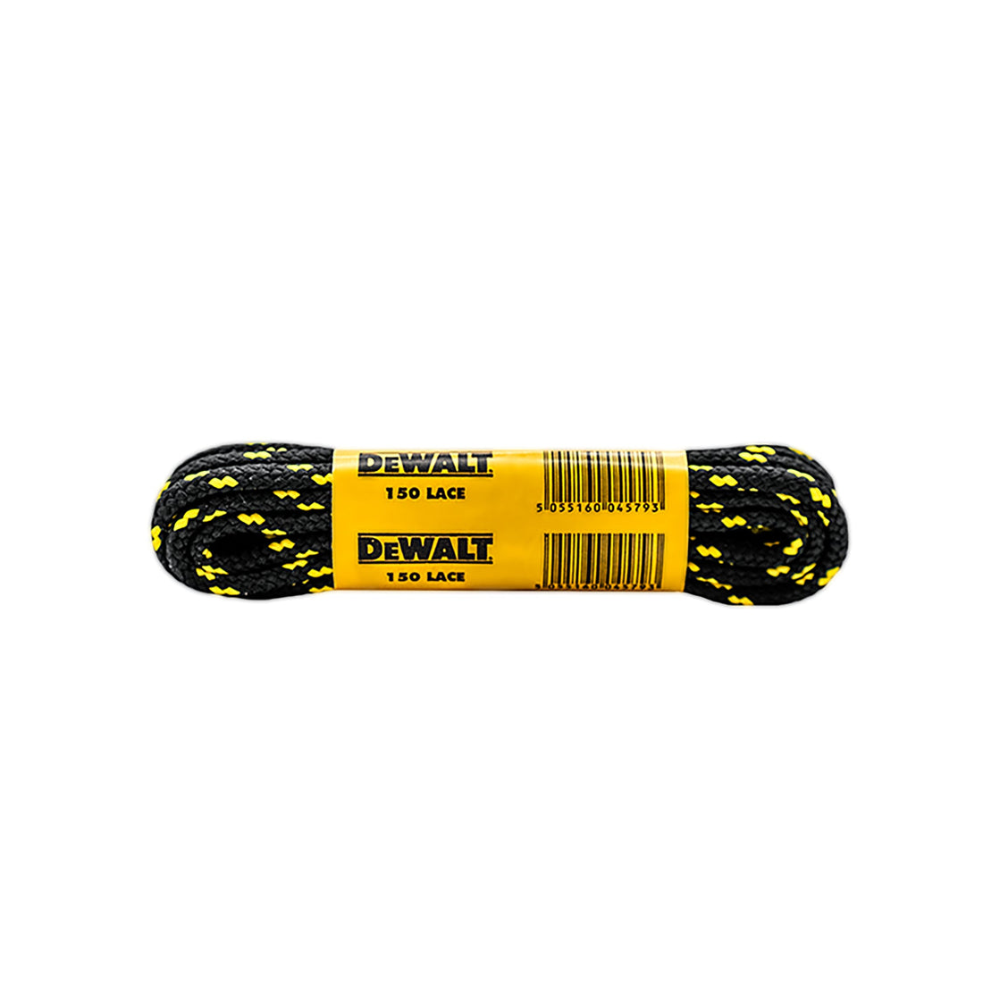 DeWalt - Blister Pack Laces Black Yellow - - Customisable Footwear Accessories