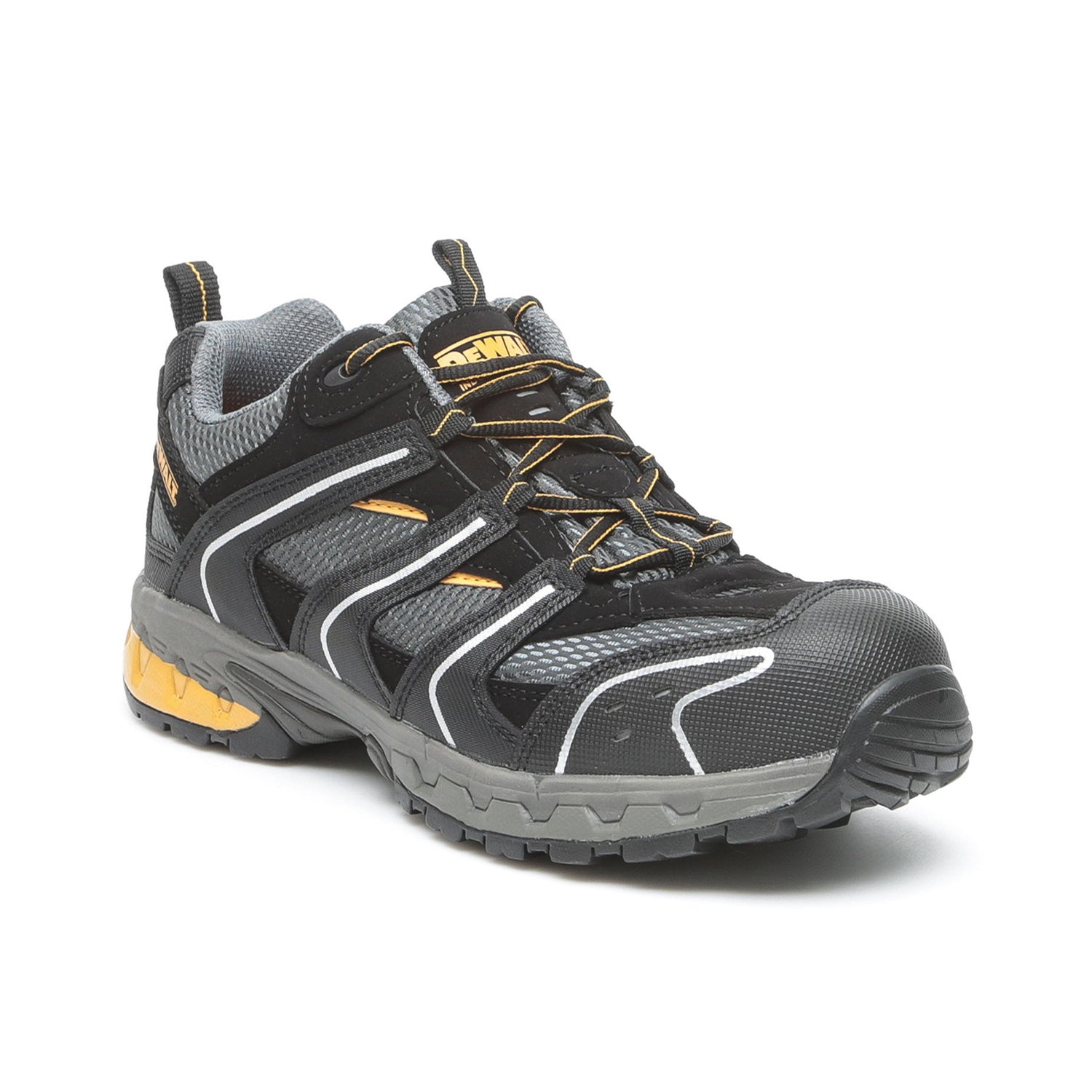DeWalt - Black/Grey Sports Safety Trainer - Black Grey - Customisable Footwear