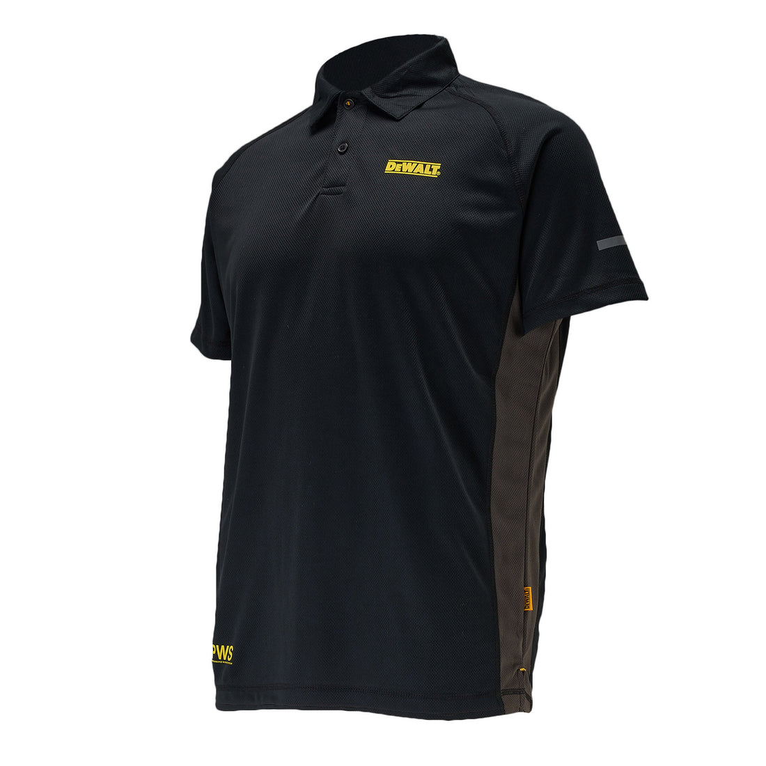 DeWalt - Black/Grey PWS Polo Shirt - Black - Customisable Workwear