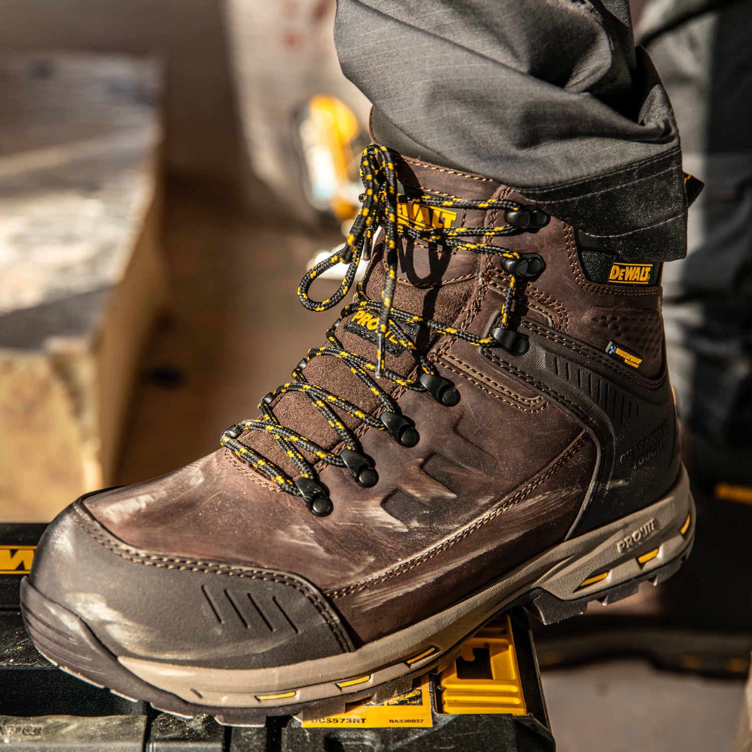 DeWalt - Brown Pro Lite Waterproof Safety Boot - - Customisable Footwear