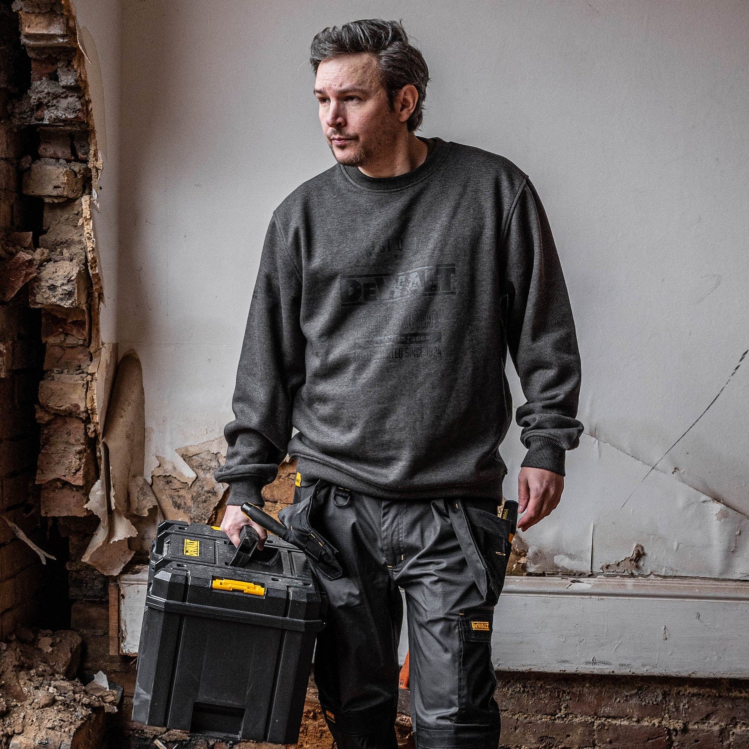 DeWalt - Crew Neck Sweatshirt - - Customisable Workwear