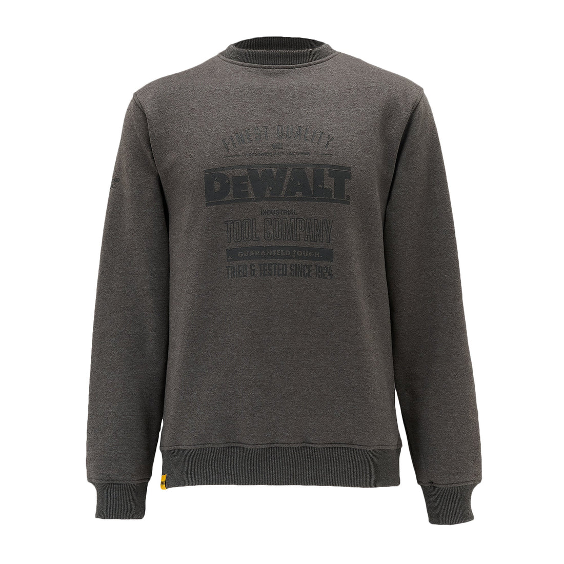 DeWalt - Crew Neck Sweatshirt - Charcoal Grey - Customisable Workwear
