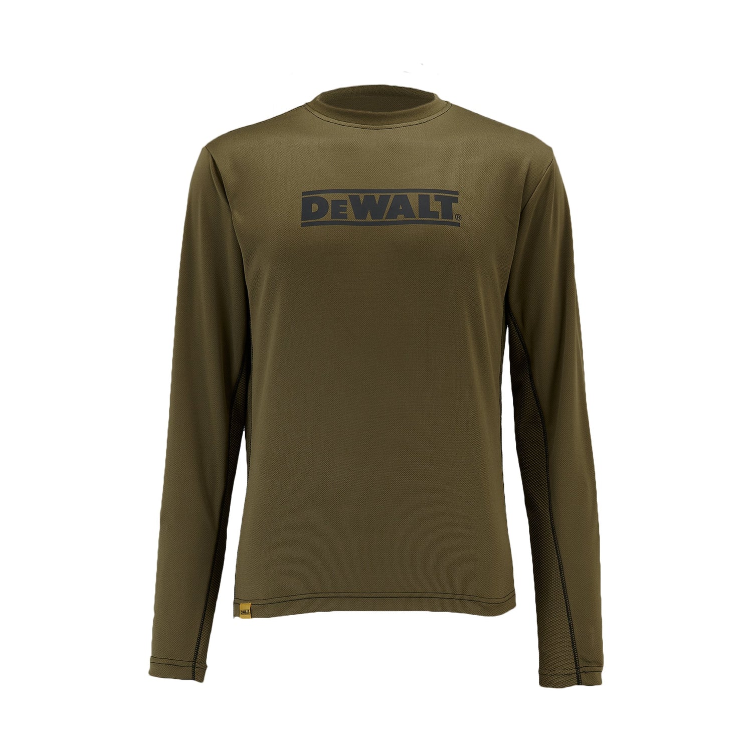 DeWalt - Long Sleeve Performance T-Shirt - Olive - Customisable Workwear