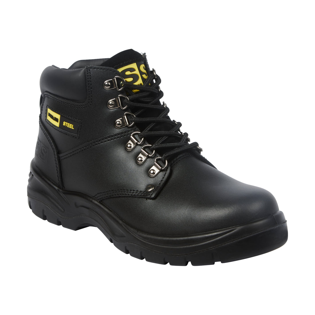 Sterling Steel - Black 6 Eye Hiker Boot - Brown - Customisable Footwear