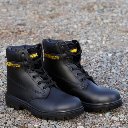 Apache - Black 6 Eye Safety Boot - - Customisable Boots