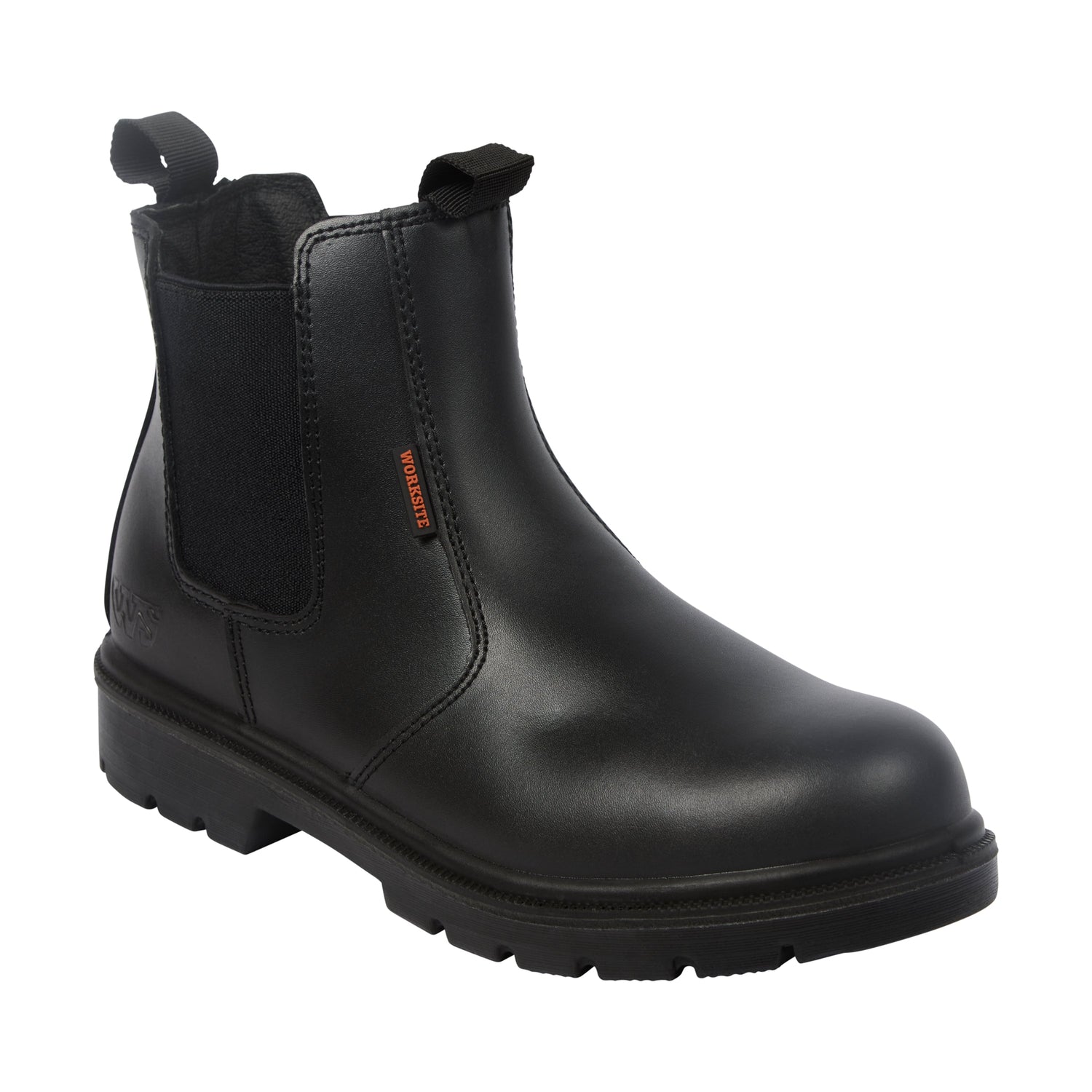 Work Site SS600SM leather dealer Black - Black - Customisable Footwear