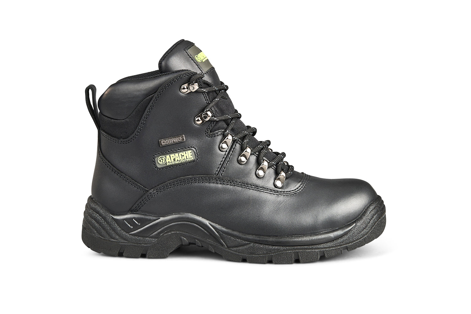 Apache - Black Waterproof Safety Hiker - - Customisable Footwear