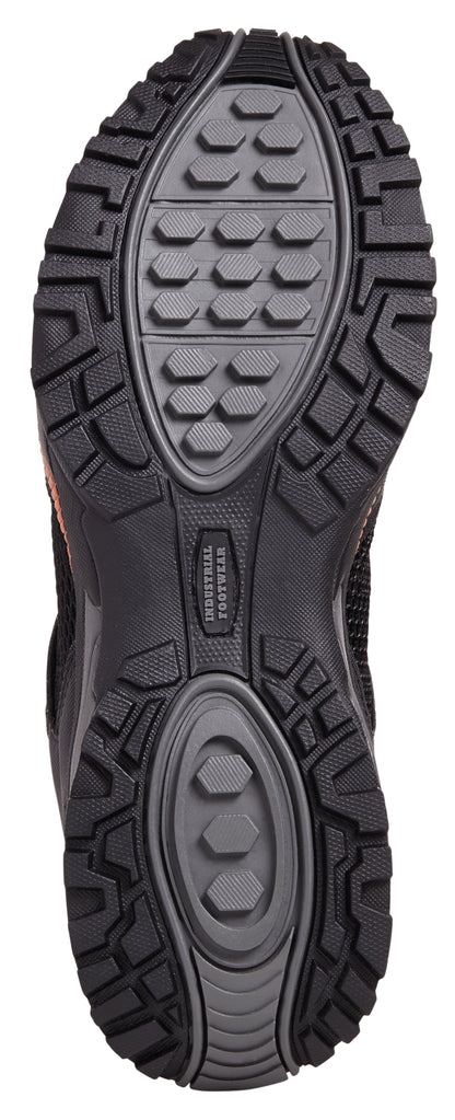 Work Site SS607SM /Orange Sports Safety Trainer Black - - Customisable Footwear