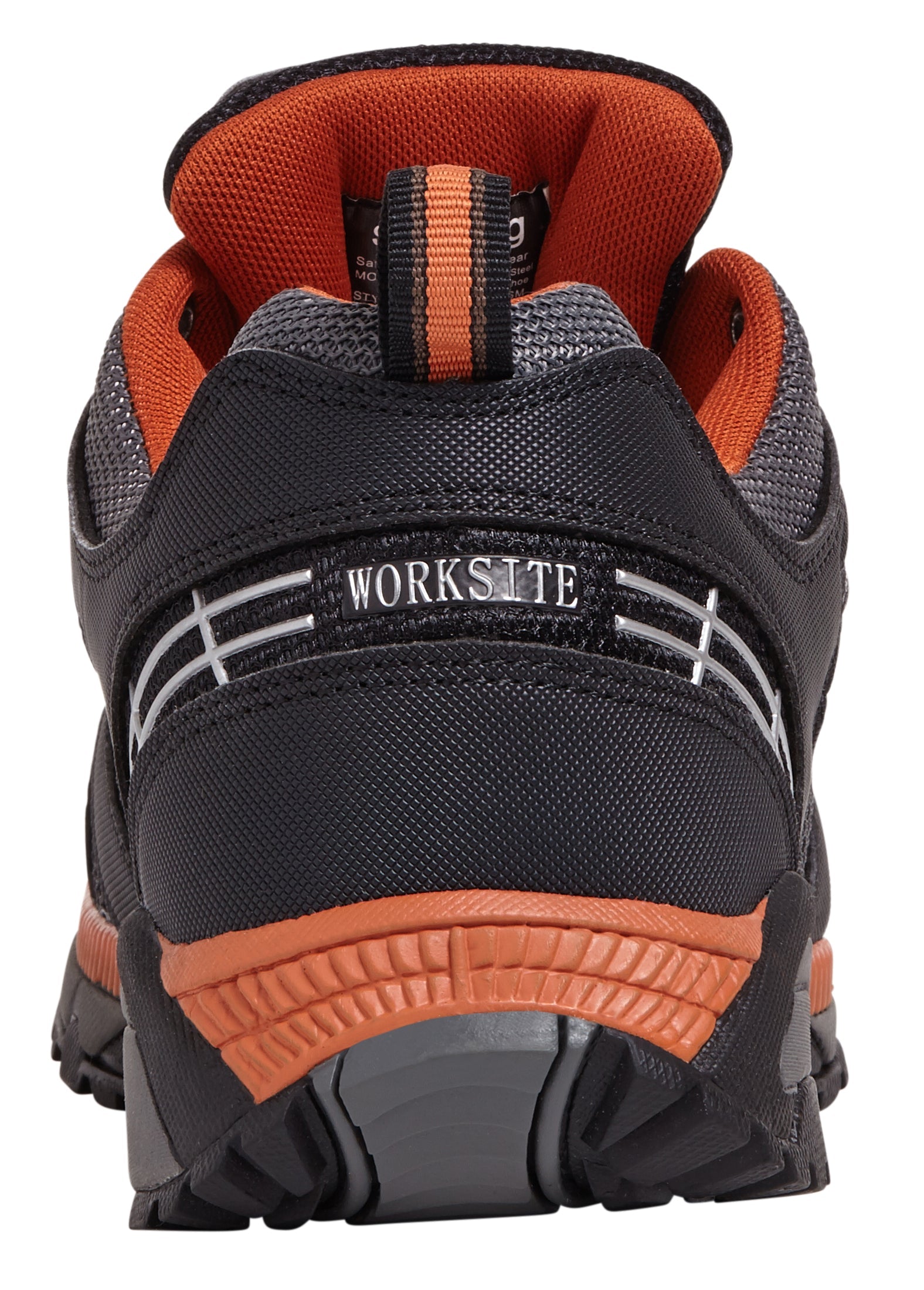 Work Site SS607SM /Orange Sports Safety Trainer Black - - Customisable Footwear