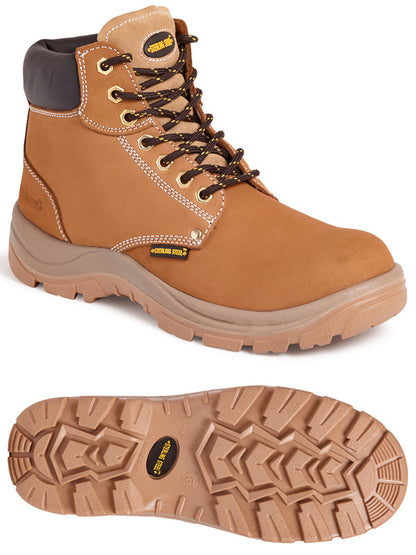 Sterling Steel - Wheat 6 Eye Hiker Boot - - Customisable Footwear