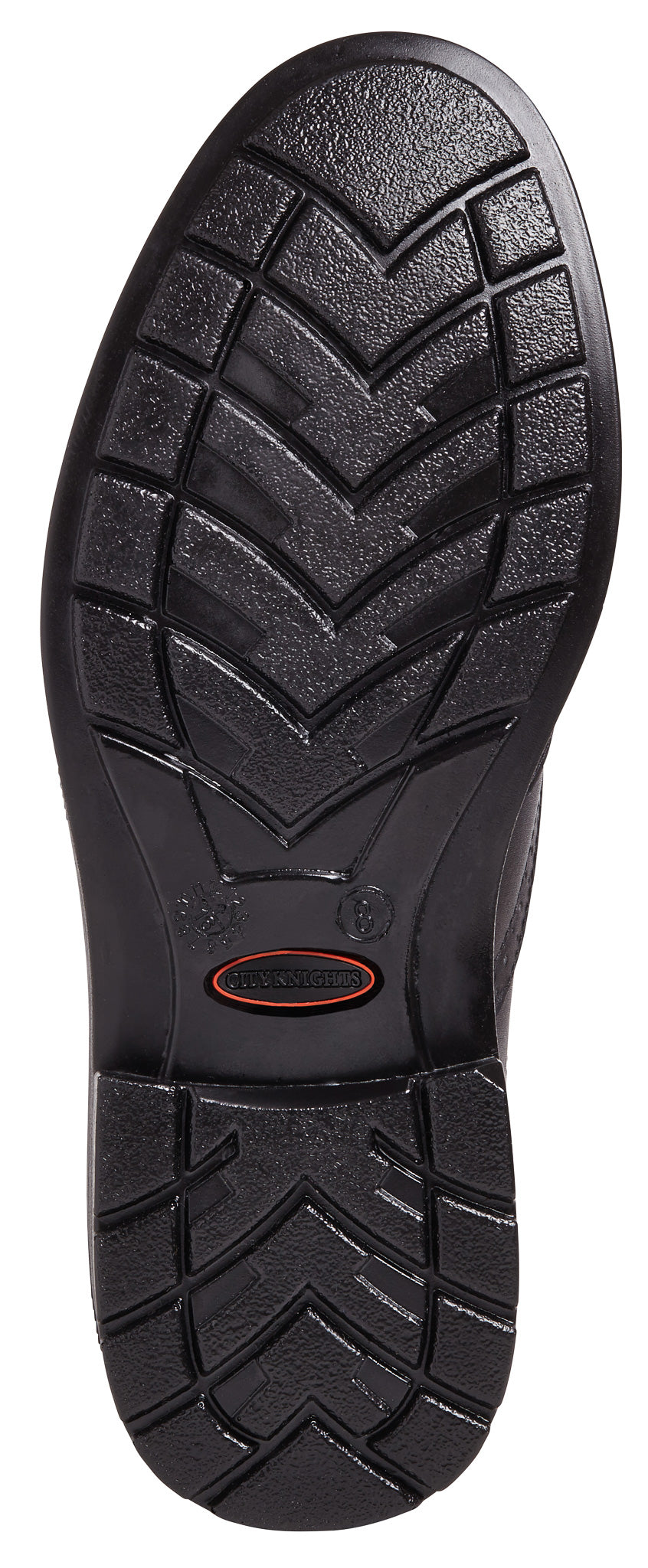 City Knights - Black Brogue Safey Shoe - - Customisable Footwear