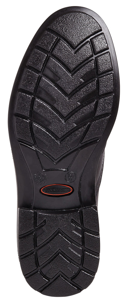 City Knights - Black Brogue Safey Shoe - - Customisable Footwear
