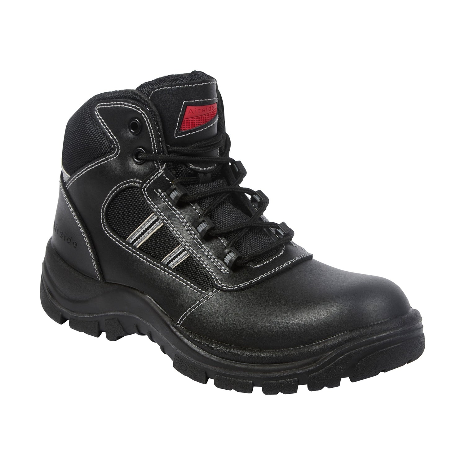 Airside - Black Non-Metallic Safety Hiker - Black - Customisable Footwear