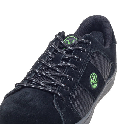 Apache - Black Suede Cup Sole Safety Trainer - - Customisable Safety Trainers